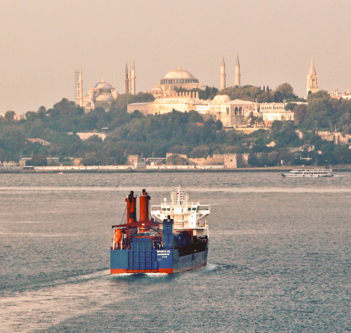 ro-ro sparta iii transits bosphorus en route from novorossiysk